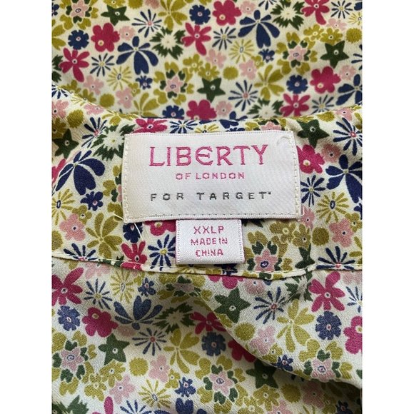 Liberty of London Target‎ Tank Top Petite XXLP Ruffles Floral Cottagecore 9542 - Picture 5 of 6